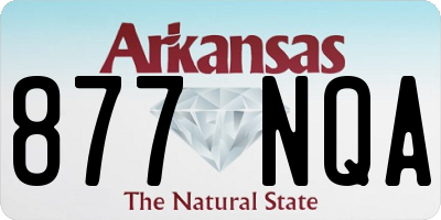 AR license plate 877NQA