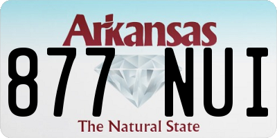 AR license plate 877NUI