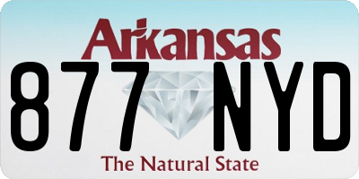 AR license plate 877NYD