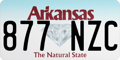 AR license plate 877NZC