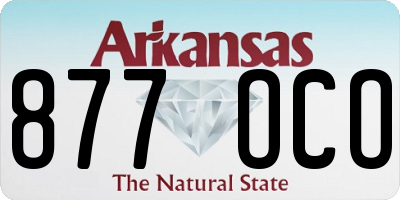 AR license plate 877OCO