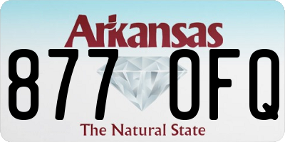 AR license plate 877OFQ