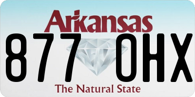 AR license plate 877OHX