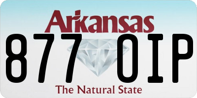 AR license plate 877OIP