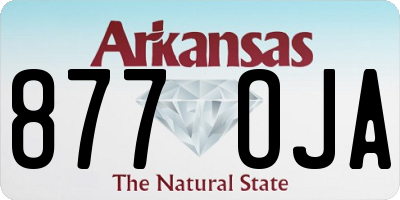 AR license plate 877OJA