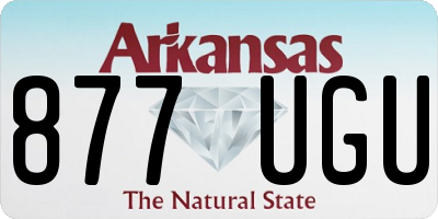 AR license plate 877UGU