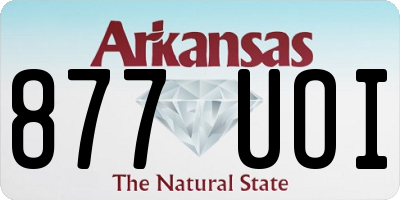 AR license plate 877UOI