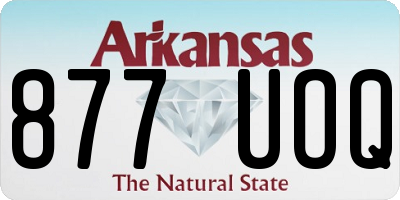AR license plate 877UOQ