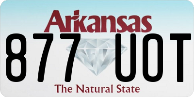 AR license plate 877UOT