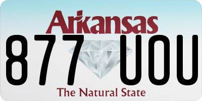AR license plate 877UOU