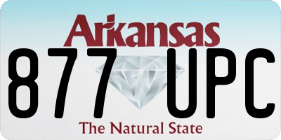 AR license plate 877UPC