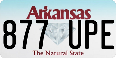 AR license plate 877UPE