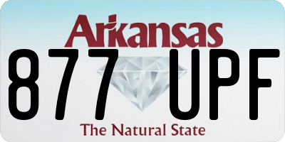 AR license plate 877UPF