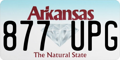 AR license plate 877UPG