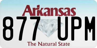 AR license plate 877UPM