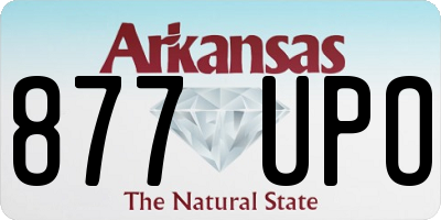 AR license plate 877UPO