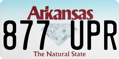 AR license plate 877UPR