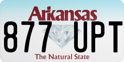 AR license plate 877UPT