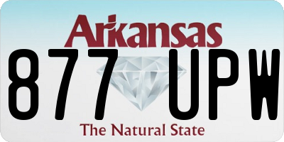 AR license plate 877UPW
