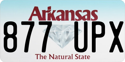 AR license plate 877UPX