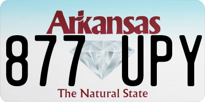 AR license plate 877UPY