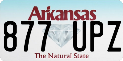 AR license plate 877UPZ