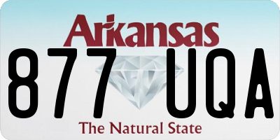 AR license plate 877UQA