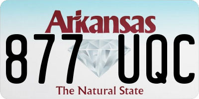 AR license plate 877UQC