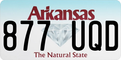 AR license plate 877UQD