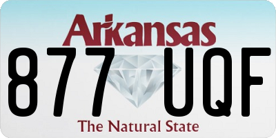 AR license plate 877UQF