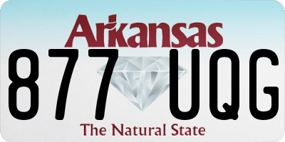 AR license plate 877UQG
