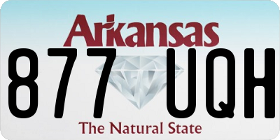 AR license plate 877UQH