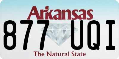 AR license plate 877UQI