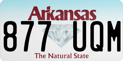 AR license plate 877UQM