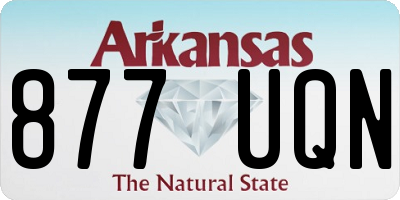 AR license plate 877UQN