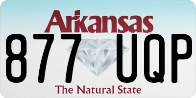 AR license plate 877UQP