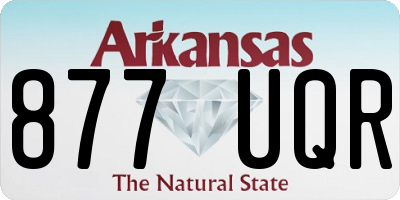 AR license plate 877UQR
