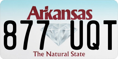 AR license plate 877UQT