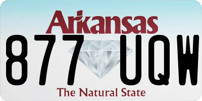 AR license plate 877UQW