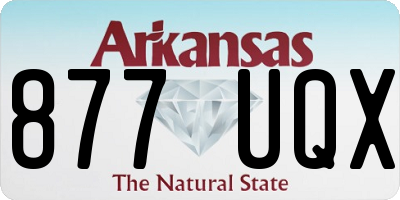 AR license plate 877UQX