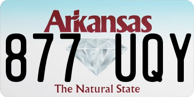 AR license plate 877UQY