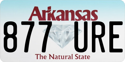 AR license plate 877URE