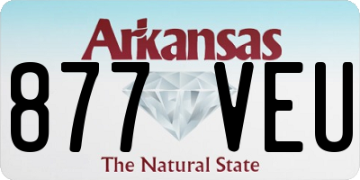 AR license plate 877VEU