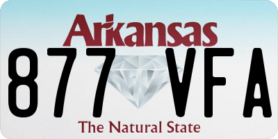 AR license plate 877VFA
