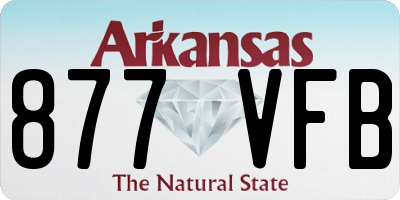AR license plate 877VFB