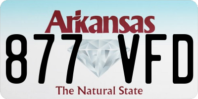AR license plate 877VFD
