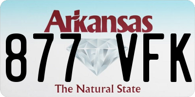 AR license plate 877VFK
