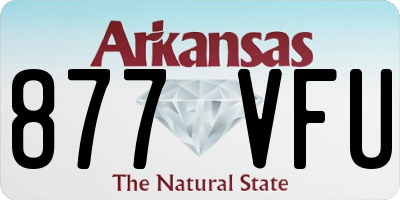AR license plate 877VFU
