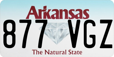 AR license plate 877VGZ