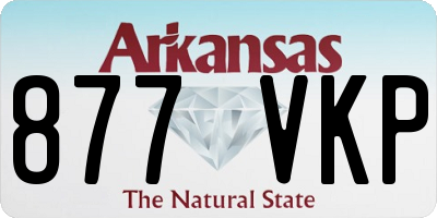AR license plate 877VKP